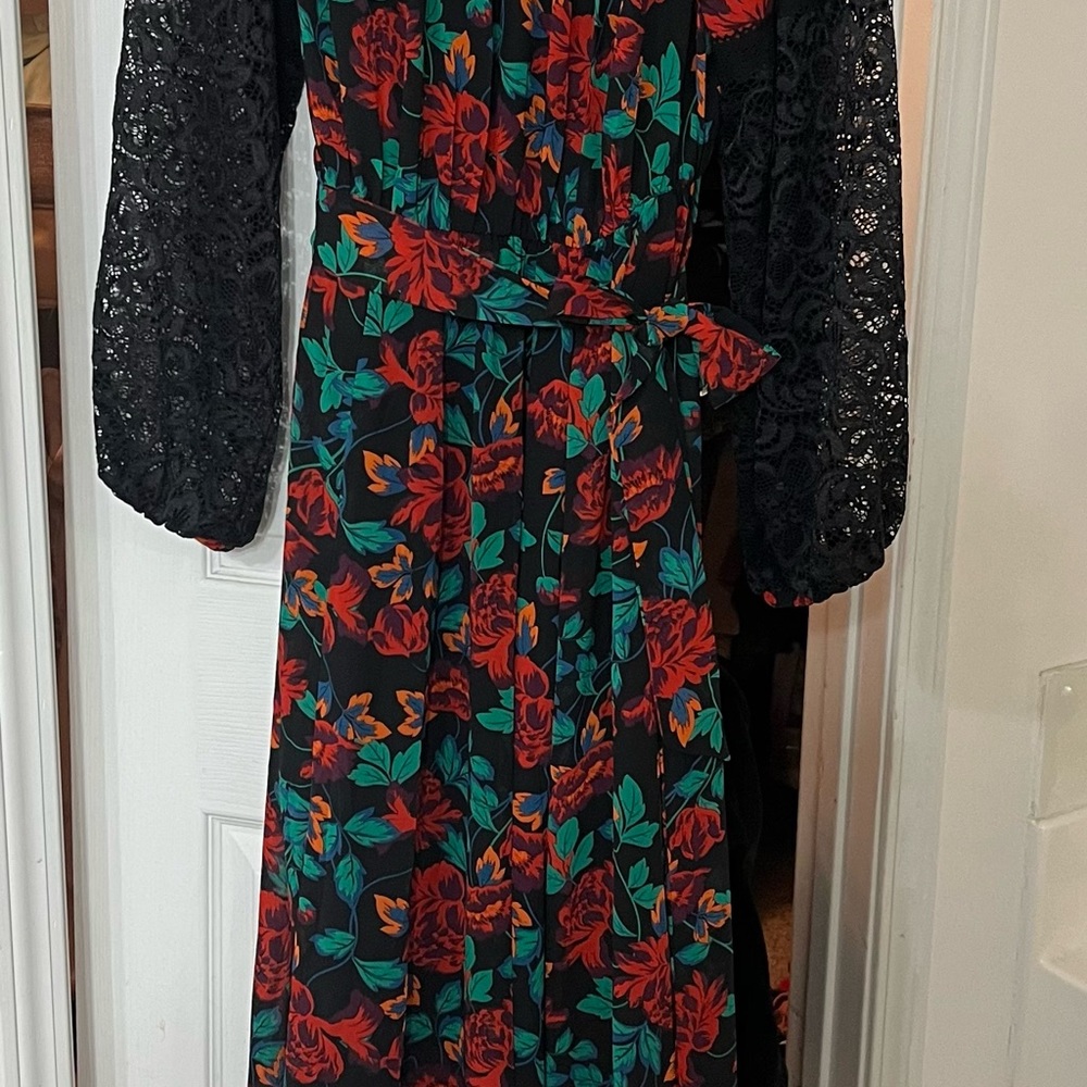 Torrid floral lace maxi dress, 0 - Picture 3 of 8